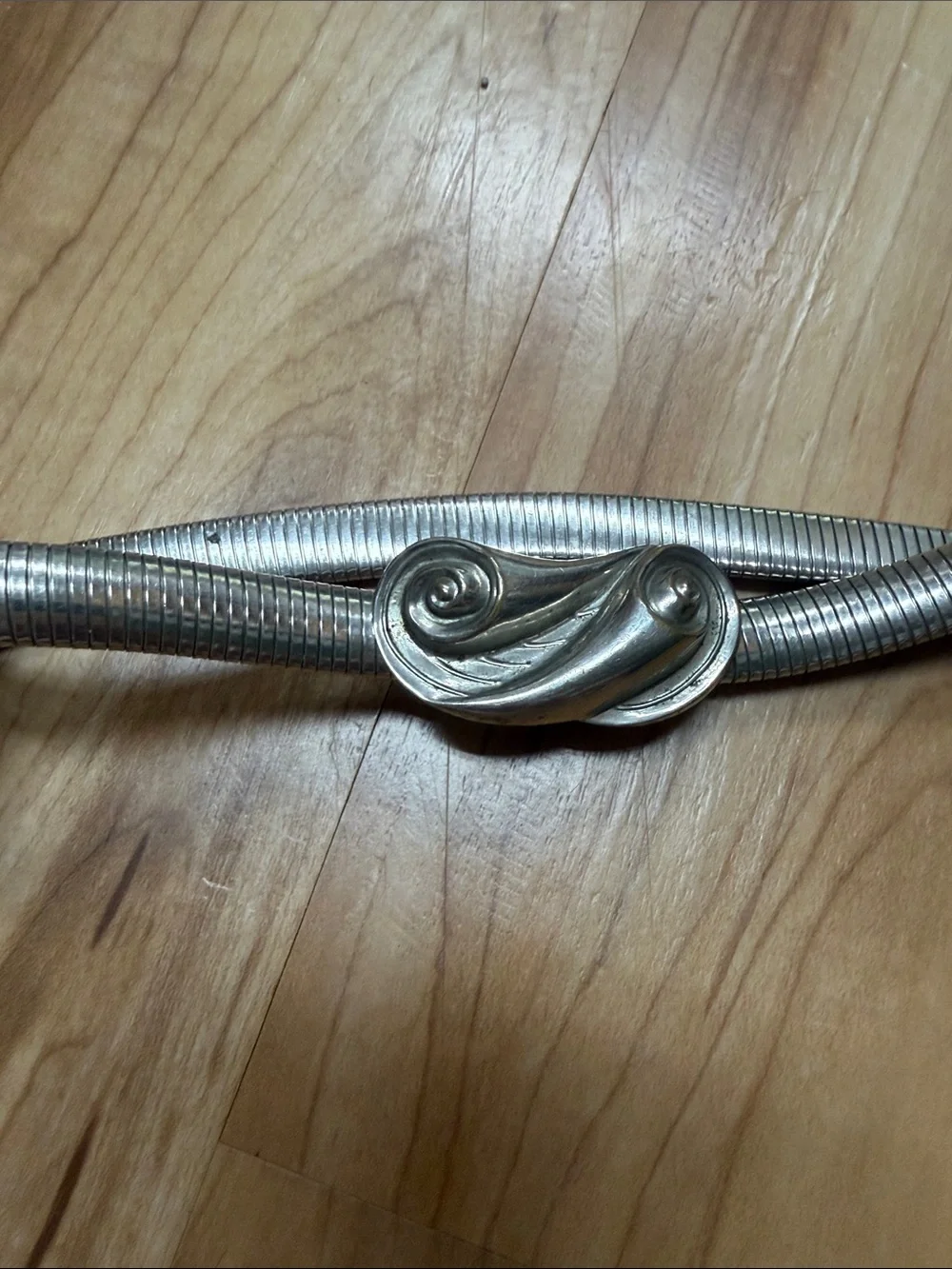 VINTAGE Snake Chain Belt with Decorative Clasp